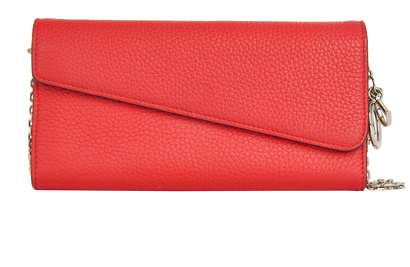 Asymmetric Flap Wallet On Chain, front view